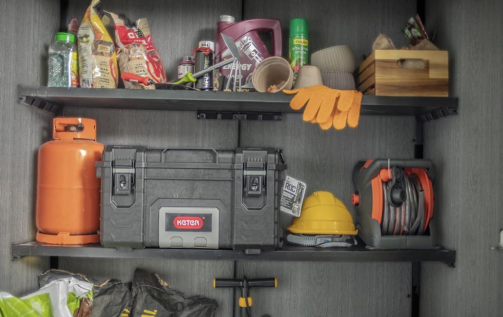 4×2 Cortina Alto Heavy Duty Vertical Plastic Garden Shed with Shelves